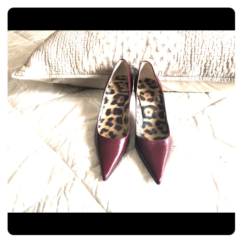 ✨Roberto Cavalli Burgundy Leather Shoe💯